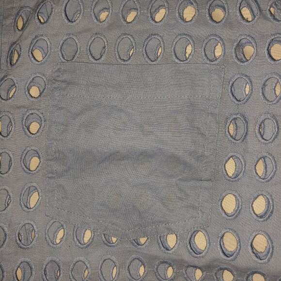 Dotti Women's Cotton Openwork Dot Cover-Up Beach Shirt Size XL NWT - Picture 6 of 6